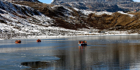 Boating in Hangu Lake